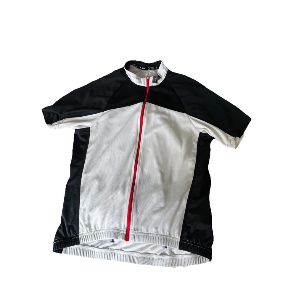 Specialized RBX Classic Cycling Jersey Mens M Full Zip Short Sleeve Red Black‎